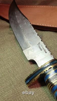 Michael Klaas Espana (Spain), 13in Custom Knife & Leather Sheath (NICE)