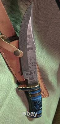 Michael Klaas Espana (Spain), 13in Custom Knife & Leather Sheath (NICE)