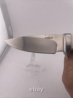 Michael Miller Custom Stag Knife With Fantastic Beaded Native American Sheath