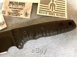 Miller Bros Blades M-8 with Choil 5160 steel MBB Knife Kydex Sheath -Made in USA