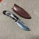 Mint Custom Knife, D. Boultinghouse Maker, Polished Bone, A198, Custom Sheath