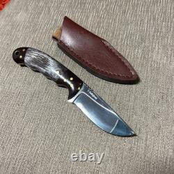 Mint Custom Knife, D. Boultinghouse Maker, Polished Bone, A198, Custom Sheath