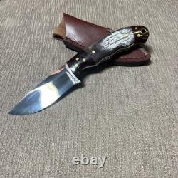 Mint Custom Knife, D. Boultinghouse Maker, Polished Bone, A198, Custom Sheath
