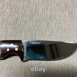 Mint Custom Knife, D. Boultinghouse Maker, Polished Bone, A198, Custom Sheath