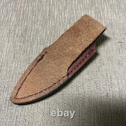 Mint Custom Knife, D. Boultinghouse Maker, Polished Bone, A198, Custom Sheath