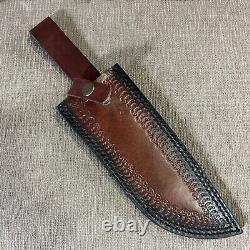 Mint, D. Lowcy Custom Knife, Bone Micarta, 1095 Steel, Custom Sheath