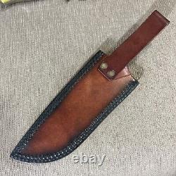 Mint, D. Lowcy Custom Knife, Bone Micarta, 1095 Steel, Custom Sheath