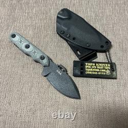 Mint, Never Used, TOPS Knives, Iraq Jac, Small Knife, Grn Micarta, Kydex