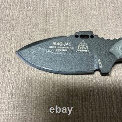 Mint, Never Used, TOPS Knives, Iraq Jac, Small Knife, Grn Micarta, Kydex