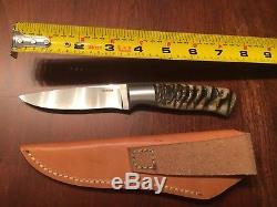 Montjoy Fixed Blade Custom Hunting Knife Beautiful Handles Pre-Owned