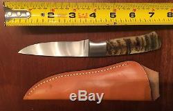Montjoy Fixed Blade Custom Hunting Knife Beautiful Handles Pre-Owned
