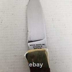 Moore Maker Knife 5101M Mesquite Drop Point Hunter 7 3/4 Hunting 7.75 Texas