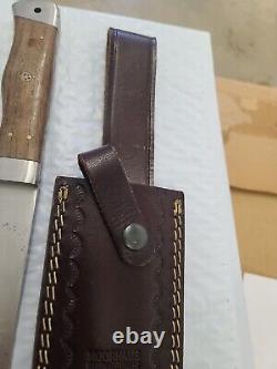 Moorhaus Handmade Knives Large Bowie Knife With Sheath 17 3/4 Long 11 1/2 Blade