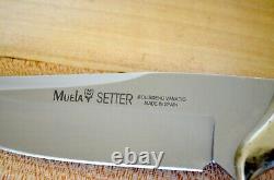 Muela SETTER 11A Spanish Full Tang Knife with Dear Stag Handle & 110mm Blade Bowie