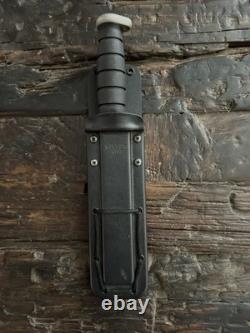 NEW KA-BAR 02 1221 Fixed Blade Serrated Edge Fighting Knife Sheath & Box USA