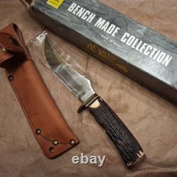 NEW Vintage Schrade 498S Fixed Blade Knife, with factory cosmoline! , withSheath