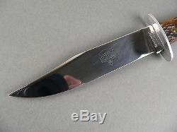 NICE UN-SHARPENED VINTAGE KEEN KUTTER SHAPLEIGH'S HUNTING KNIFE With ORIG SHEATH