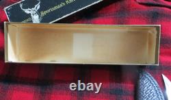 NICE! Vintage Browning 4018 Fixed Blade Hunting Knife With Leather Sheath & Box