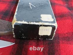 NICE! Vintage Browning 4018 Fixed Blade Hunting Knife With Leather Sheath & Box