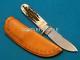 Nm Vintage'89 Jerry Langbein Custom Stag Hunting Skinning Knife Knives Sheath