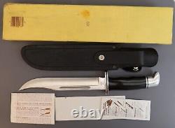 NOS Vintage 1981 1986 Buck USA 120 General Large Hunting Knife & Sheath