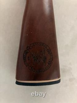 NRA 1997 Hunting Fixed Blade Knife Clip Point Full Tang Wood Handle Sheath