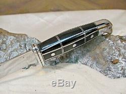 New Old Western L66 Knife & New Sheath Custom Buck 119 Style Silver/blk S Reed