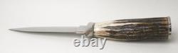 Nice! Custom Ray Beers One-of-a-kind Handmade Genuine Stag Handle Boot Knife