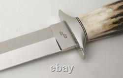 Nice! Custom Ray Beers One-of-a-kind Handmade Genuine Stag Handle Boot Knife