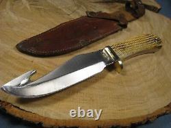 Nice LCO (Lac Corte Orrielles) Custom Fixed Blade Knife with Gut Hook & Sheath