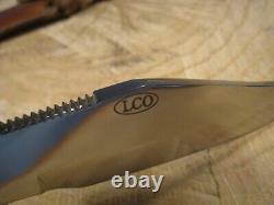 Nice LCO (Lac Corte Orrielles) Custom Fixed Blade Knife with Gut Hook & Sheath