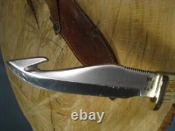 Nice LCO (Lac Corte Orrielles) Custom Fixed Blade Knife with Gut Hook & Sheath