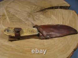 Nice LCO (Lac Corte Orrielles) Custom Fixed Blade Knife with Gut Hook & Sheath