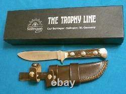 Nm Vintage Schlieper Eye Brand Germany#381 Trophy Line Stag Hunting Knife Sheath