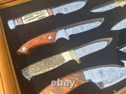 North American Hunting Club Heritage Collection Eight Piece Knife Set No glass