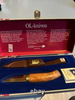 OL Kniven Brusletto Kristin Lillehammer 94 Fixed Blade Knife -Norway