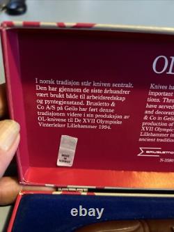 OL Kniven Brusletto Kristin Lillehammer 94 Fixed Blade Knife -Norway