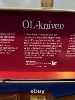 OL Kniven Brusletto Kristin Lillehammer 94 Fixed Blade Knife -Norway
