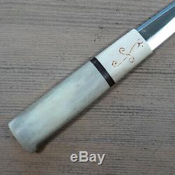 OLD VINTAGE PUUKKO NECK KNIFE ANTLER HANDLE & SHEATH Antique Bushcraft Knives