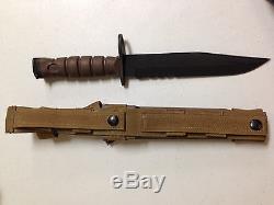 ONTARIO KNIFE CO. USMC OKC 3S BAYONET KNIFE MARINE ISSUE USED