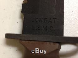 ONTARIO KNIFE CO. USMC OKC 3S BAYONET KNIFE MARINE ISSUE USED