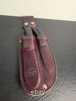 OUTDOOR Edge KODI Skinner, Caper, Saw, Knife Set with Leather Sheath, Seki-Japan