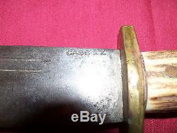 Old Case XX Stag Handle Bowie Hunting Knife Custom Handmade Vintage Antler 14