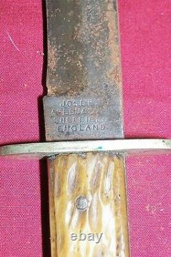 Old Joseph Allen & Sons Non XLL Sheffield England Hunting Knife And J Vintage 8