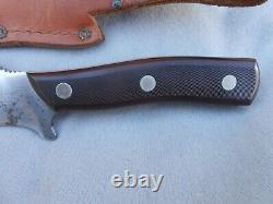 Old Vintage Schrade USA 150t Large Hunting Skinning Knife With Sheath