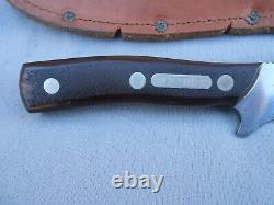 Old Vintage Schrade USA 150t Large Hunting Skinning Knife With Sheath