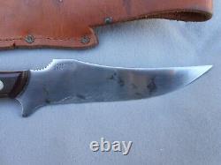 Old Vintage Schrade USA 150t Large Hunting Skinning Knife With Sheath