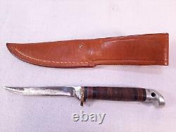 Old Vintage Western, L28, Hunting, Bird & Trout Small Skinning Knife, Sheath Z03