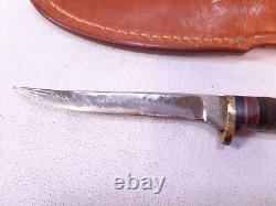 Old Vintage Western, L28, Hunting, Bird & Trout Small Skinning Knife, Sheath Z03