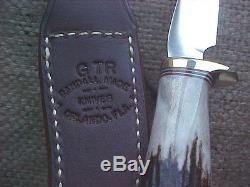 Older Randall Knife Hunting Fishing Skinning 3.5 Blade with GTR Sheath Stag NR
